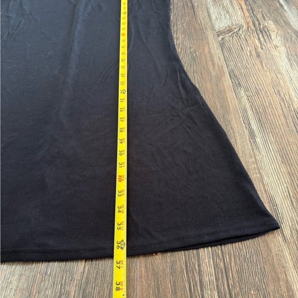 Kathie Lee Collection Black Tank Dress Little Black Dress LBD Sz XL Knee Length - Picture 4 of 6